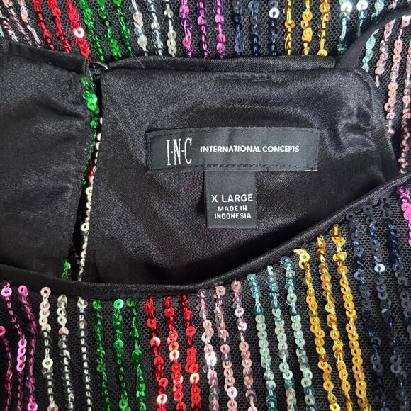 Y2K VTG. INC SEQUIN PARTY TOP BLOUSE X LARGE. - Picture 8 of 8